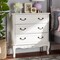 Baxton Studio Gabrielle White-Finished 3-Drawer Wood Dresser 162-10261 - alternate 6